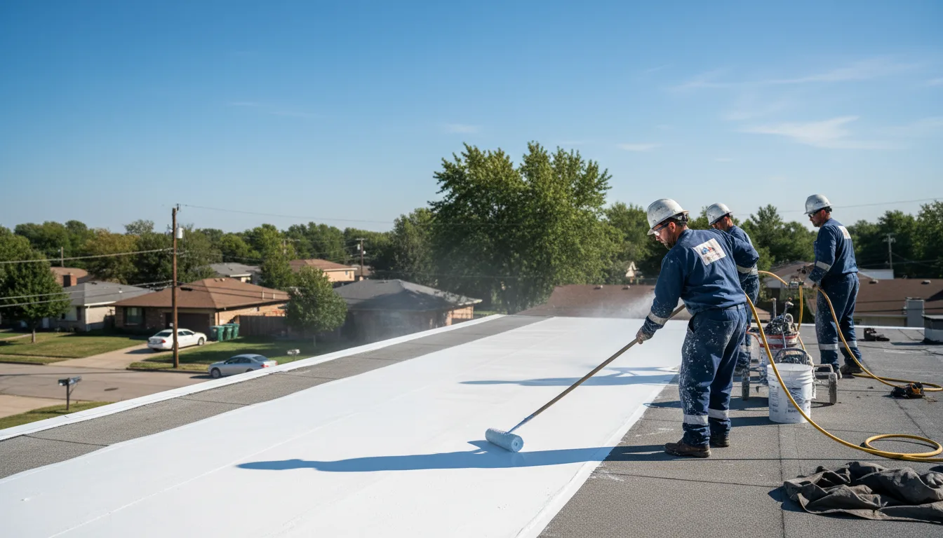 Commercial roof coating in De Witt, AR near me